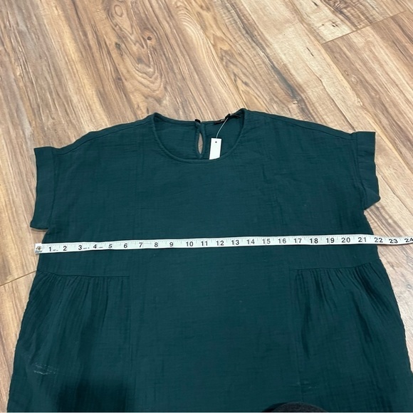 NWT Madewell Lightspun Cuffed-Sleeve Shirred Top - Picture 6 of 7